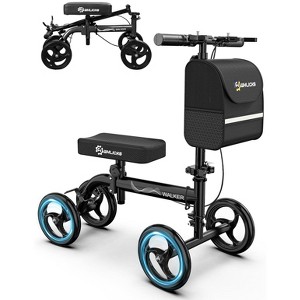WHLICKS Premium Knee Scooter for Adults for Foot Surgery, Foldable & Steerable Knee Walker with Dual Brakes, Medical Knee Scooter for Broken Injured - 1 of 4