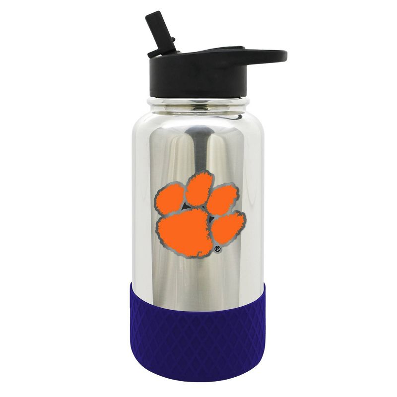 NCAA Clemson Tigers 32oz Chrome Thirst Hydration Water Bottle, 1 of 4