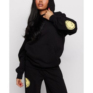 Samii Ryan | Smiley Oversized Hoodie , Black , Large , 4 - 1 of 1