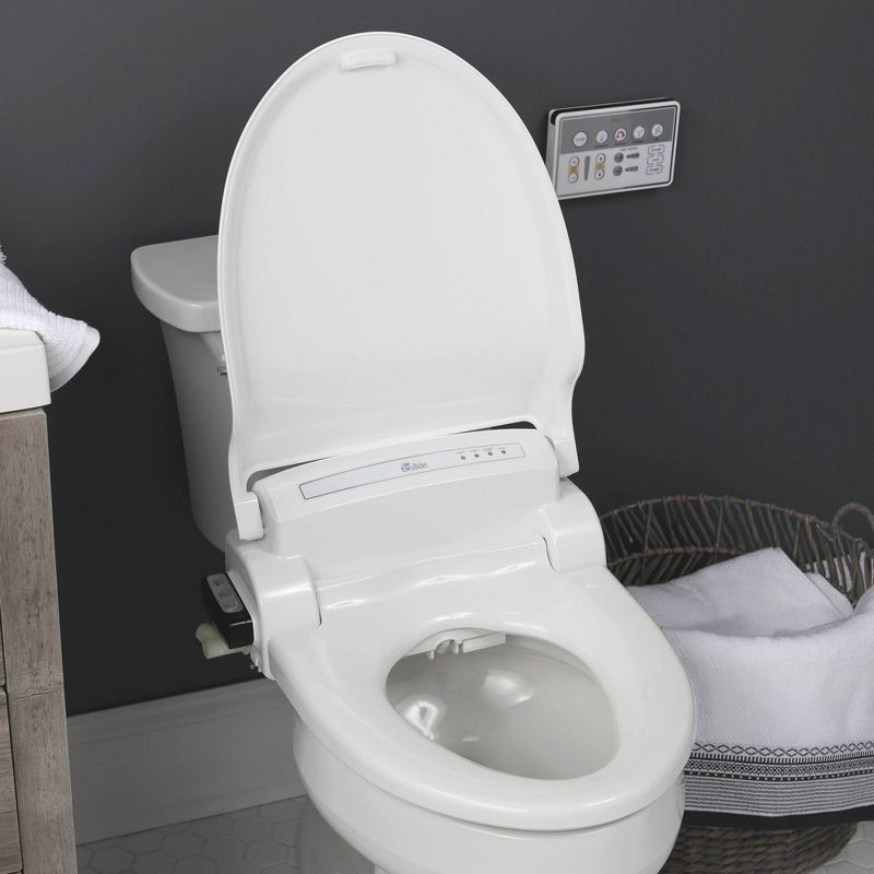 Elongated Supreme Bidet Toilet Seat White - Bio Bidet by Bemis, 5 of 11