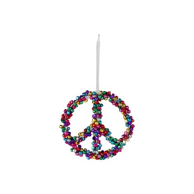 tagltd Peace Sign Ornament Decor Decoration Hanging Ornament Xmas Holiday Christmas Tree Home Decor