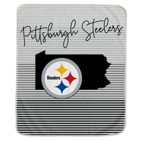 Nfl Pittsburgh Steelers Ultra Fleece State Stripe Blanket : Target