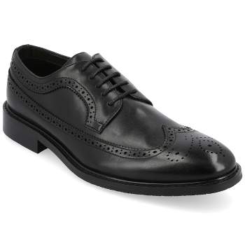 Mio Marino - Men's Ornate Wingtip Oxford Shoes - Deep Cobalt, Size: 11 ...