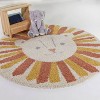 5'3"x7' Leonie Lion Kids' Rug Cream - Balta Rugs: Round, UV & Stain-Resistant, Kids Bedroom Decor - 2 of 4