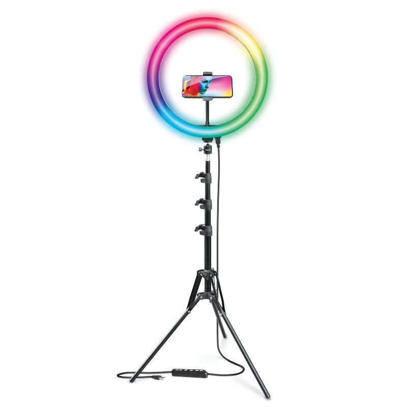 Bower® RGB Selfie Ring Light Studio Kit with Wireless Remote Control and Tripod, 2 of 6