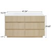 Bella Depot 47.2''W Farmhouse 6-Drawer Dresser - 4 of 4