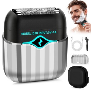 Men's Electric Razor with Smart Sensor - Waterproof Foil Shaver with 3D Floating Blades, USB-C Rechargeable, Travel Case Included - 1 of 4