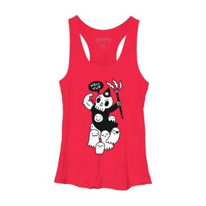 Women's Design By Humans Super Duper Necromancer By obinsun Racerback Tank Top - 1 of 3