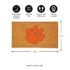 EvergreenNCAAClemson Tigers Logo Natural Coir 28 x 16 Inches Indoor Outdoor Doormat - 3 of 4