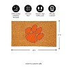 EvergreenNCAAClemson Tigers Logo Natural Coir 28 x 16 Inches Indoor Outdoor Doormat - image 3 of 4