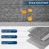 Modern Bordered Area Rug, Washable Low Pile Non Slip Stain Resistant Soft Carpet for Living Room, Bedroom, Dining Room, Office - 4 of 4
