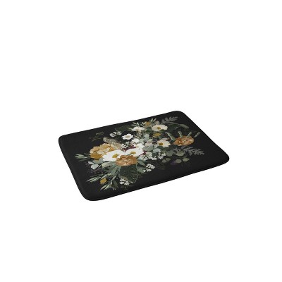 Iveta Abolina Paloma Night Bath Mat Black - Deny Designs