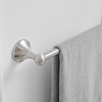 Brushed Nickel 24-Inch Wall Mounted Towel Bar