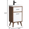 Elegant Lighting 18 inch bathroom vanity in matte white - 3 of 4