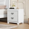 Modern 2-Drawer Nightstand, Bedside Table with Storage Drawers for Bedroom or Living Room - Maison Boucle - 2 of 4