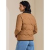 INSPIRE CHIC Women's Casual Long Sleeve Button Down Padded Outerwear Puffer Jacket - 4 of 4