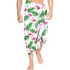 HAPPY BAY Men's Pareo Sarong Wraps Swim Bath One Size Snow Flamingo - 2 of 4