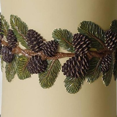Natural Resin Pine Cone Decorative Waste Basket
