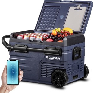 12 Volt Car Refrigerator, Portable Freezer Dual Zone APP Control, 52 Cans Fridge 12/24V DC and 100-240V AC - 1 of 4