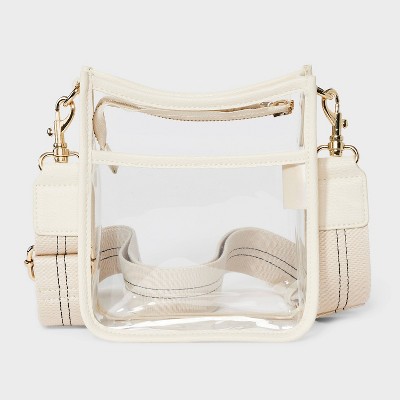 Сумки Universal Thread Everyday Crossbody Bag - Universal Thread™ Stucco Clear: TPU Shell, Detachable Strap, 57.25" Max Length — фото 6