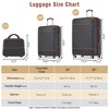 BEAFUP Hardshell Luggage Sets,  20"+24" Set of 3 Luggages and Cosmetic Case Spinner Suitcase with TSA Lock Lightweight - 3 of 4