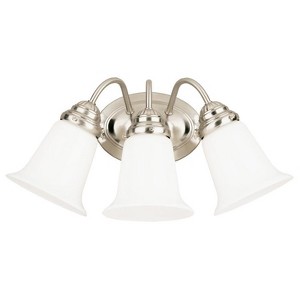 Westinghouse 3-Light Brushed Nickel White Wall Sconce - 1 of 1