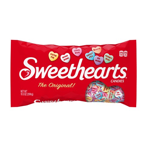 Candy Hearts- Red Hearts - Half Nuts