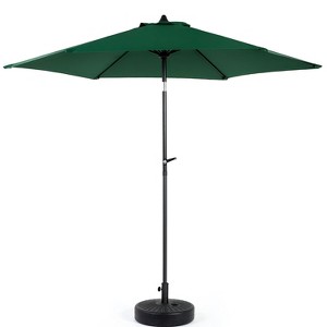 KTMBDW 9'Outdoor Patio Umbrella,Outdoor Table Umbrella, Yard Umbrella,Market Umbrella with 6 Sturdy Ribs,Push Button Tilt and Crank(Base Not Included) - 1 of 4