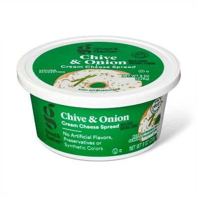 Chive &#38; Onion Cream Cheese Spread - 8oz - Good &#38; Gather&#8482;