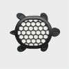 HomeRoots 13" X 17" Black Rubber Geometric Outdoor Door Mat - 2 of 3