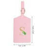 Unique Bargains Letter Luggage Tag Pink 1 Pc - 2 of 4