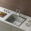 ROVSUN Top mount Kitchen Sink Drop-in, FarmhouseWorkstation , Stainless Steel Single Bowl Kitchen Sinks for RV, Travel Trailer, Garage - 4 of 4