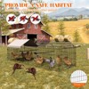 Metal Chicken Coop 130"x40"x40", Chicken Runs for Yard, Portable Hen House with Waterproof & Anti-UV Cover, Poultry Cage for Backyard Farm Use - 3 of 4