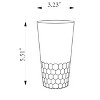 Slickblue Handblown Silver Foil Drinking Glasses - Set of 6, 10 oz & 12 oz Options - 2 of 3