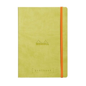 Rhodia Softcover Goalbook - Dot grid 224 Numbered pages - 6 x 8 1/4 - Anise - 1 of 4