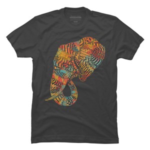 Men's Design By Humans Elephant (Majestic) By kase T-Shirt - 1 of 4