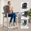 BI&SEA outdoor high Adirondack chair,terrace bar high back stool,400 pounds,widened armrests,garden all-weather outdoor balcony chair - 3 of 4