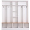 CAVINAS Hall Tree with Cube Storage Modern Coat Rack with Storage Bench and 8 Hooks for Foyer - 4 of 4