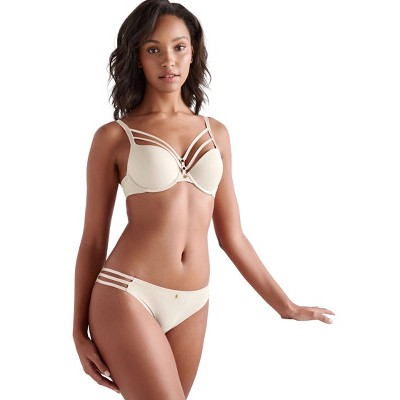 VENUS Womens Pearl By VENUS® Strappy Plunge Bra
