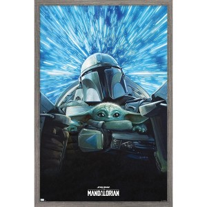 Trends International Star Wars: The Mandalorian Season 3 - Lightspeed Framed Wall Poster Prints - 1 of 4