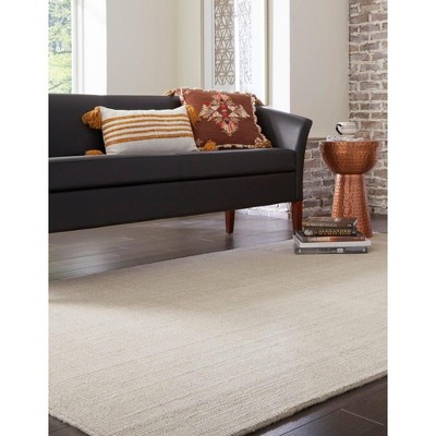 Vanilla Bean Hand-Knotted Wool Rectangular Area Rug 12x16