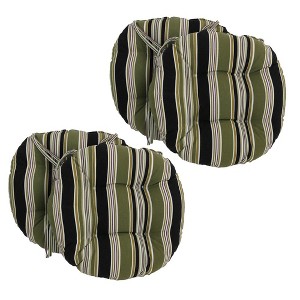 Blazing Needles, 16-inch Outdoor Spun Polyester Tufted Chair Cushion (Set of 4) - 1 of 1