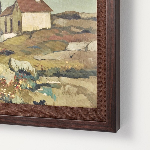 Arte de pared de paisaje campestre 18"x14" en marco marrón - Hearth & Hand™ with Magnolia 3