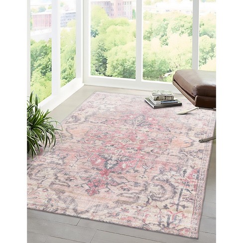 Area Rug for Living Room, 2'x 3' Feet Machine Washable Rug, Rugs for Living  Room Bedroom Traditional Woven Rug Carpet Stain Resistant Dining Home