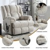 Dual Motor Power Lift Massage Recliner Chair with Heat,Chenille Upholstered Recliner,Heavy Duty Recliner for Elderly Living Room-Coolbibila - 3 of 4