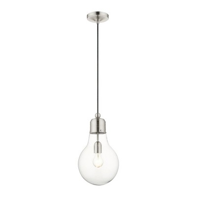 Livex Lighting Pendants 1 - Light Pendant in  Brushed Nickel