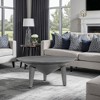 Royal Hampton 28 Inch Coffee Table with 3 Tapered Splayed Legs - 3 of 4
