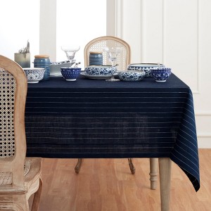Solino Home Striped Linen Tablecloth | Pinstripe - 1 of 4