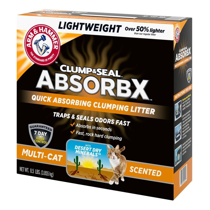 Arm & Hammer Clump and Seal AbsorbX Clumping Cat Litter, 6 of 11