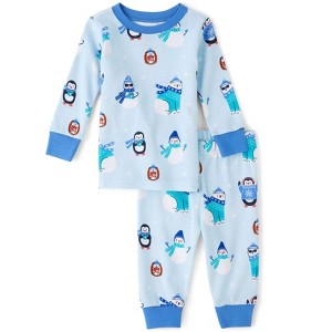 The Children's Place Toddler Boys Long Sleeve Winter Animal Snug Fit Cotton Pajamas - 1 of 3